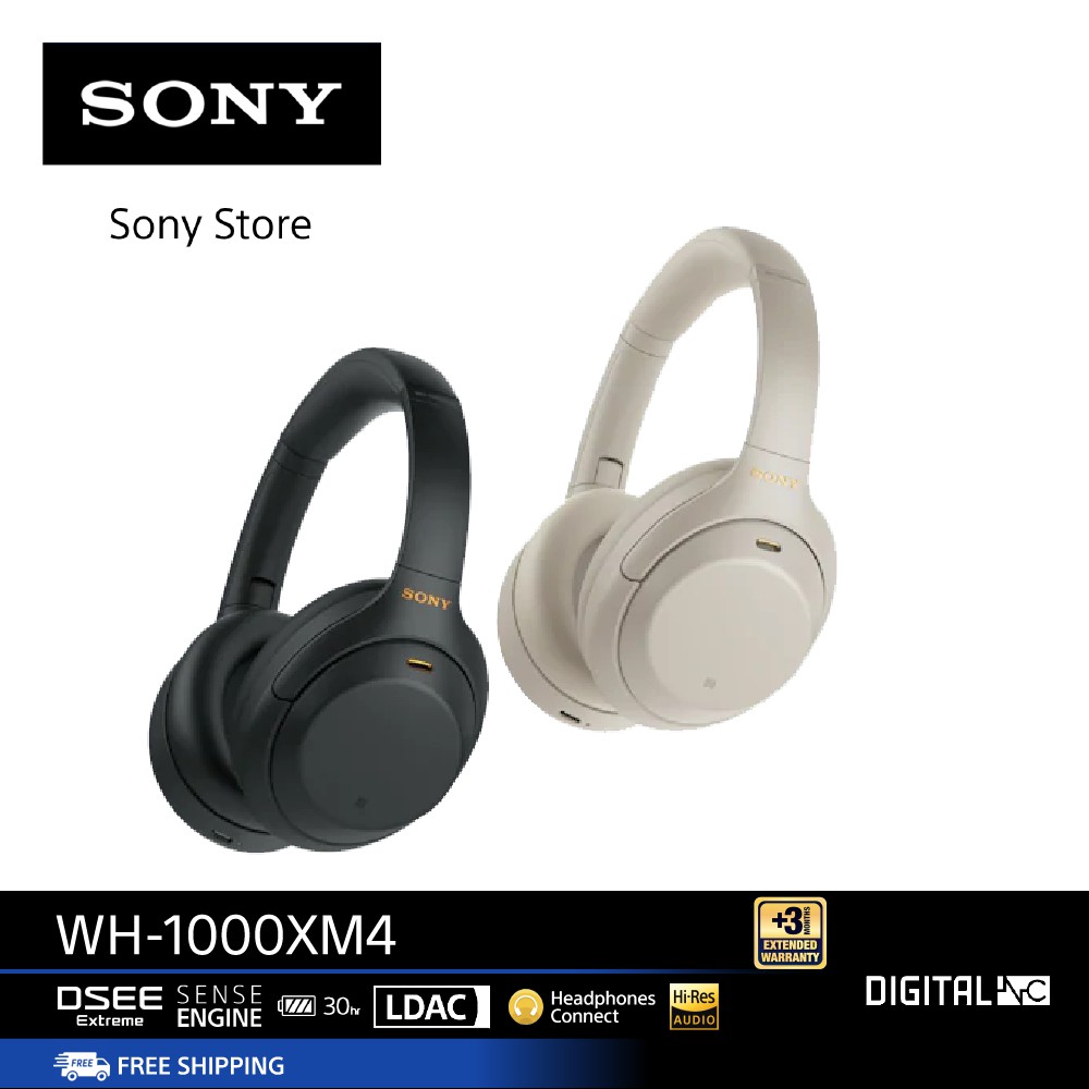 Sony WH-1000XM4 หูฟังไร้สาย Over ear แบบป้องกันเสียงรบกวน