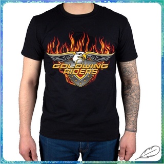 ขายดี เสื้อยืด พิมพ์ลาย Goldwing Riders สไตล์คลาสสิก แฟชั่นสําหรับผู้ชาย