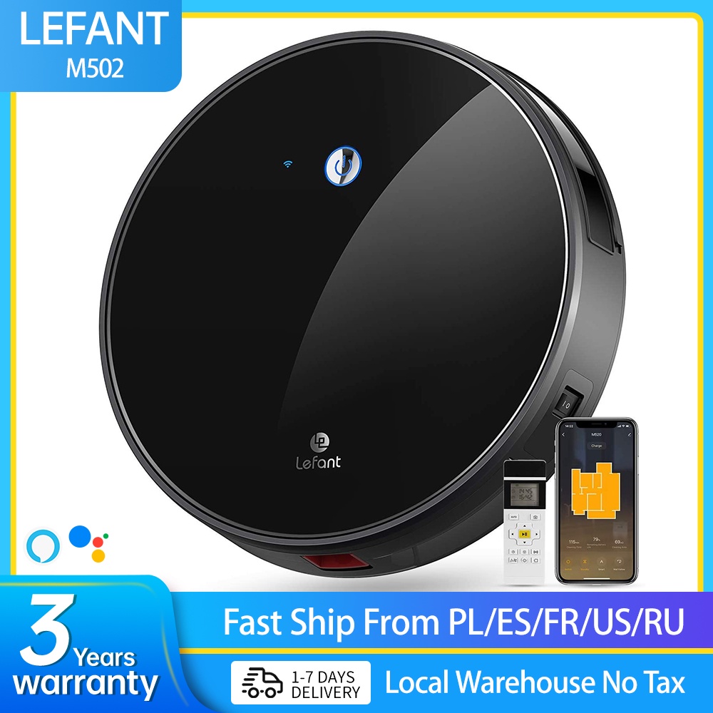 หุ่นยนต์ทำความสะอาดLefant M520 Roomba Robot Vacuum Cleaner for Home