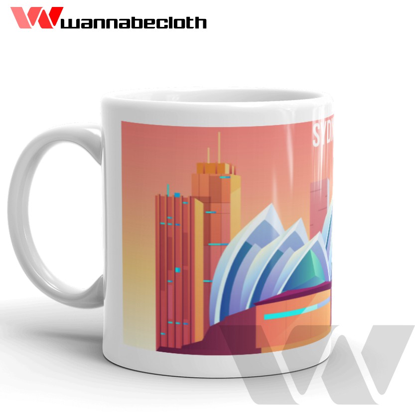 Sydney Australia Mug Sydney Australia ของที่ระลึก Sydney Australia Mug World City Sydney v4
