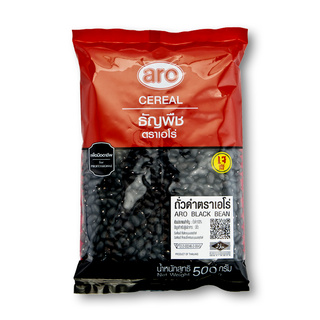 🔥 HOT🔥 เอโร่ ถั่วดำ 500 กรัม x 6 ถุง  aro Black Bean 500 g x 6 bags