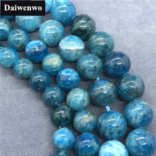 2A Apatite Beads อะพาไทต์ลูกปัด 6-12mm มิลลิเมตรรอบธรรมชาติหลวมหิน Diy สำหรับสร้อยข้อมือขายส่ง