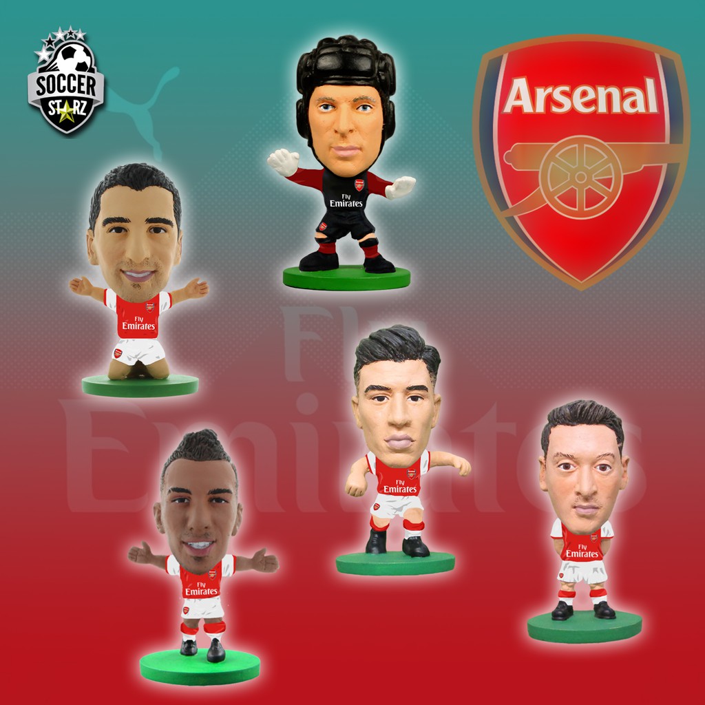 โมเดลนักฟุตบอล SoccerStarz ลิขสิทธิ์แท้จากสโมสร Arsenal - Cech, Ozil, Bellerin, Aubameyang, Mkhitary