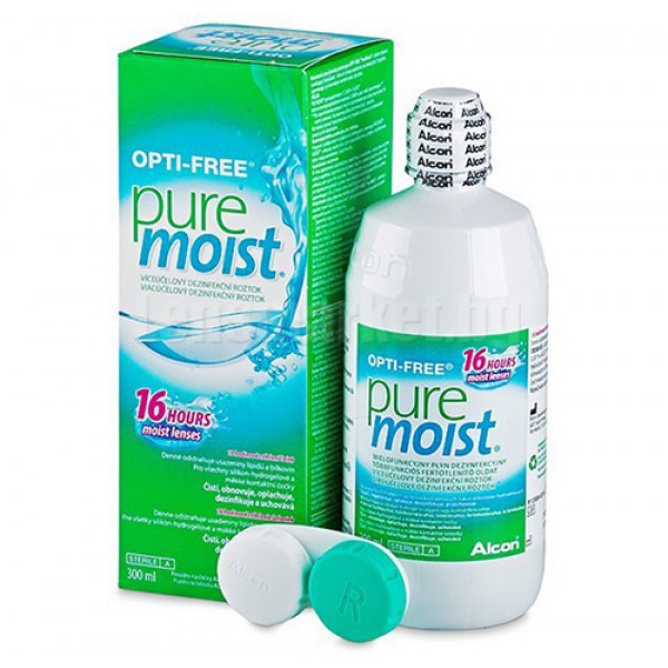💥EXP 09/2028 💥 OPTI-FREE Pure moist น้ำยาล้างคอนแทคเลนส์ + แช่คอนแทคเลนส์ 300ml