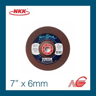 ใบเจียร์ NKK 7" x 6mm A24R ขนาด 180 x 6 x 22mm