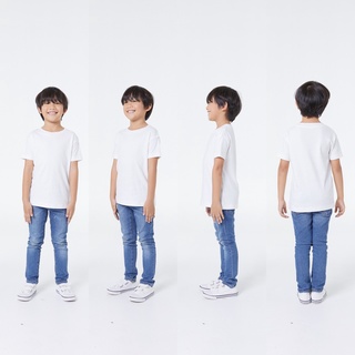 KD01 White : KID T-Shirt : BASIC COTTON 100% C20