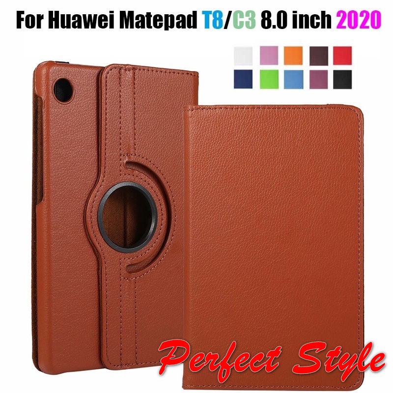 เคสหนังพับป้องกันสําหรับ Huawei 2020 แท็บเล็ต C3 Matepad T8 Flip 8 นิ้ว