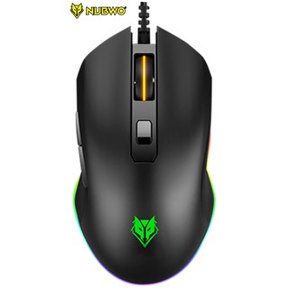 เมาส์เกมมิ่ง(ใหม่ล่าสุด) NUBWO Mouse Gaming Macro  USB NM-85 MarkII BLACK RGB LED รับประกันสินค้าเปลี่ยนตัวใหม่