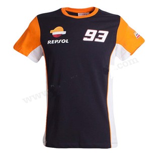 เสื้อยืดแขนสั้น REPSOL 93 เนื้อผ้า Polyester 100% ใส่สบาย  เนื้อผ้านิ่ม เเละบางเบา เนื้อผ้าไม่ต้องรีด ซักง่าย