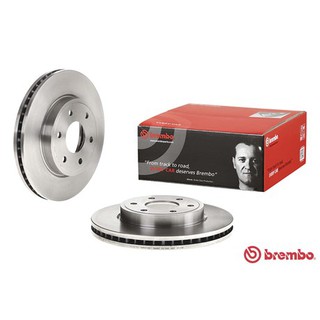 จานเบรคหน้า NISSAN NAVARA 2WD 4X2 D40 5สปีด 2.5 2005-2012 09 B630 10 BREMBO