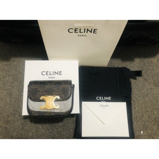 ใหม่ แท้ พร้อมส่ง Celine mini Triomphe Canvas