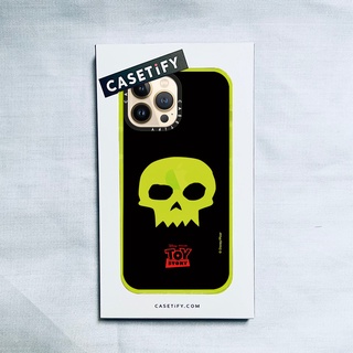 Casetify X Disnep PIXAR TOY STOORY Skull เคสนิ่ม เรืองแสง สีเหลือง สําหรับ IPhone 14 13 12 11 Pro MAX Mini XS MAX XR X SE 6 6S 7 8 Plus