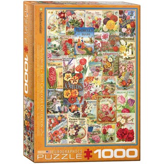 FLOWERS SEED CATALOGUE COLLECTION - จิ๊กซอว์ 1000 pc PUZZLES EUROGRAPHICS