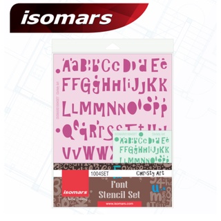 ISOMARS แผ่นเพลทอักษร Christy ISM-1004