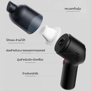 🛒พร้อมส่ง 'ทุกสี' ✨ ST-8000 เครื่องดูดฝุ่น ไร้สาย Car vacuum cleaner wireless ใช้ในรถ ในบ้าน ✨