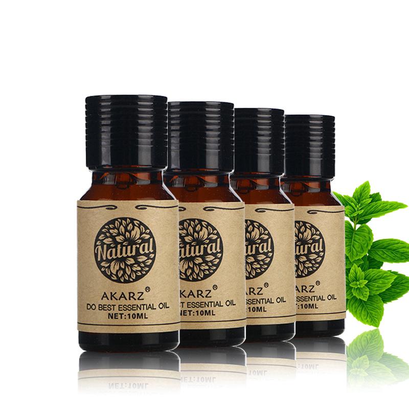 Grapefruit Verbena Jasmine Rose Essential Oil sets AKARZ ส้มโอ โปรด จัสมิน กุหลาบ ชุดน้ำมันหอมระเหย 10ml*4