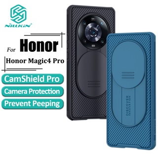 Nillkin Magnetic CamShield Pro เคสโทรศัพท์ Honor Magic 4 Pro เคสป้องกันกล้อง เลื่อน หรูหรา TPU + PC กันกระแทก ฝาหลัง