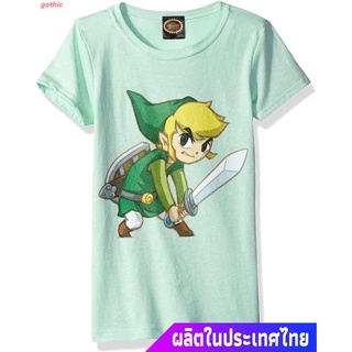 เสื้อยืดยอดนิยม Nintendo Girls Zelda Big Link Graphic Tee Popular T-shirts