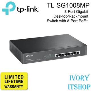 TP-LINK TL-SG1008MP 8-Port Gigabit Desktop/Rackmount Switch with 8-Port PoE+