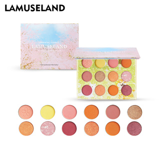 LAMUSELAND อายแชโดว์พาเลท 12 สีพร้อมกระจก LA5003