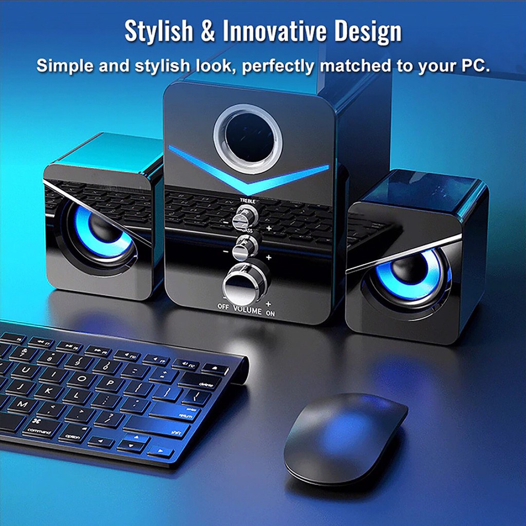 #CLLBSA4โค้ดส่วนลดOker SP-821 ลำโพงคอม desktop ปรับเบสได้ รุ่นsp821