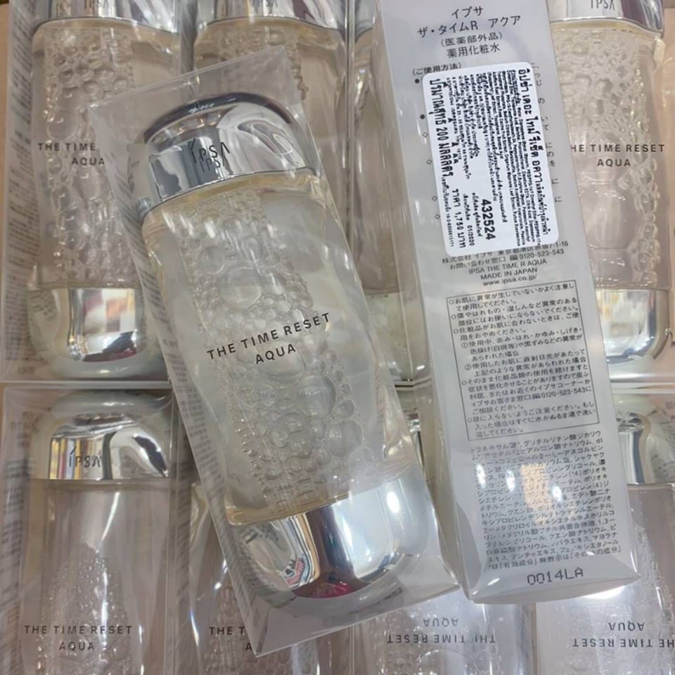 ฉลากไทย ผลิต 07/2021 ของแท้ IPSA The Time Reset Aqua โลชั่น น้ำตบ สุดโด่งดัง ฟื้นบำรุงผิว หยาบกร้านข