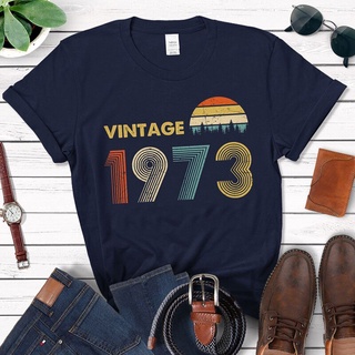 เสื้อยืด ลาย 1973 49Th สไตล์วินเทจ เรโทร คลาสสิก ของขวัญวันเกิด สําหรับคุณตายาย คุณยาย คุณยาย คุณยาย คุณยาย คุณยาย คุณพ่