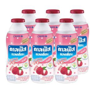 ส่งฟรี  คาลพิส แลคโตะ กลิ่นลิ้นจี่ 140ml ยกแพ็ค 6ขวด เครื่องดื่มผสมนมเปรี้ยว CALPIS LACTO LYCHEE     ฟรีปลายทาง