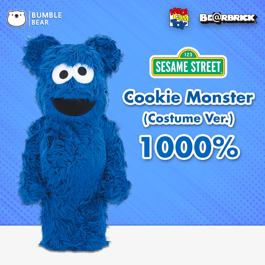 [‼️ของแท้‼️] 1000% Be@rbrick Cookie Monster [Costume Ver.]