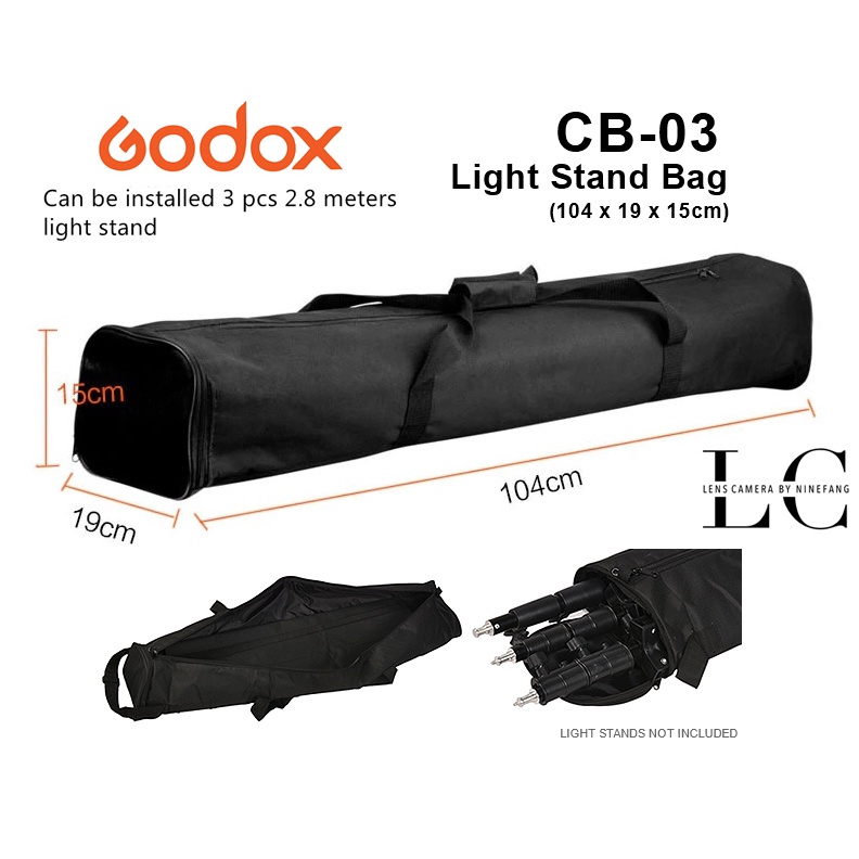 กระเป๋า ใส่ไฟสตูดิโอ GODOX CB-03 กระเป๋าขา ได้3ขา Stand bag 104cm กระเป๋า CB-58 Video Light bag