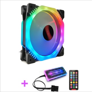 ชุดพัดลม ระบายความร้อน เคส RGB COOLMOON ARK II x1+ปรับไฟ แปดเหลี่ยม สินค้าใหม่ ราคาสุดคุ้ม พร้อมส่ง ส่งเร็ว ประกันไทย...