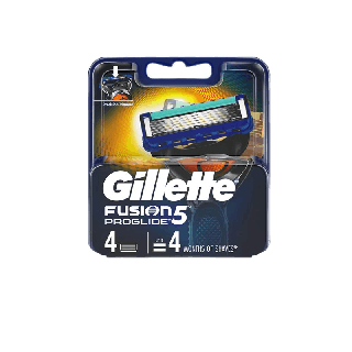 Gillette ฟิวชั่น โปรไกลด์ ใบมีดโกน รีฟิว / ชนิดเติม 4 ใบมีดโกน