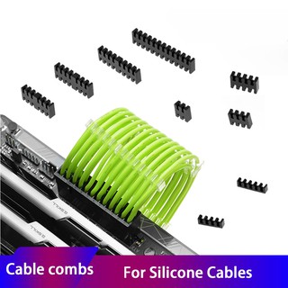 clear cable combs for silicone cables managements cable clip