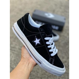 CONVERSE ONE STAR OX รองเท้าผ้าใบคอนเวิร์ส หนังกลับ Unisex Size:37eu-45eu