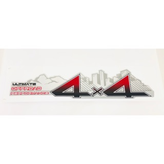 สติ๊กเกอร์ 4x4 ULTIMATE OFFROAD PERFORMANCE  ติดแก้มท้าย Toyota vigo champ