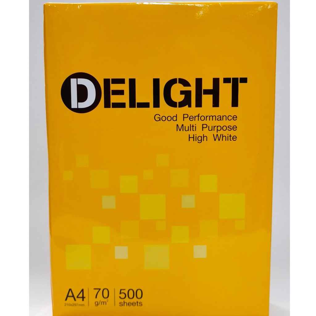 กระดาษถ่ายเอกสาร Delight 70/500 A4