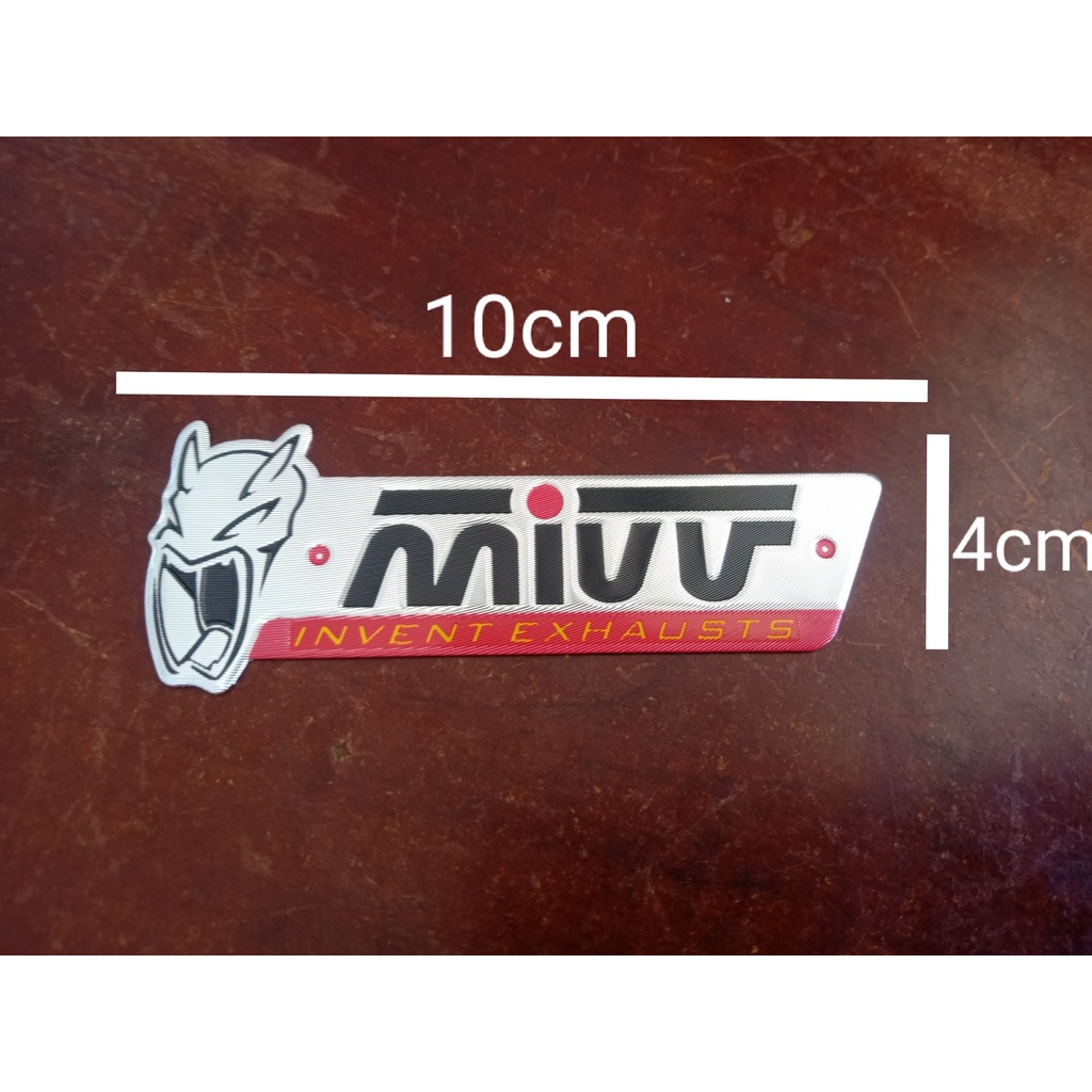 สติ๊กเกอร์อลูมิเนียมสําหรับท่อไอเสีย Mivv
