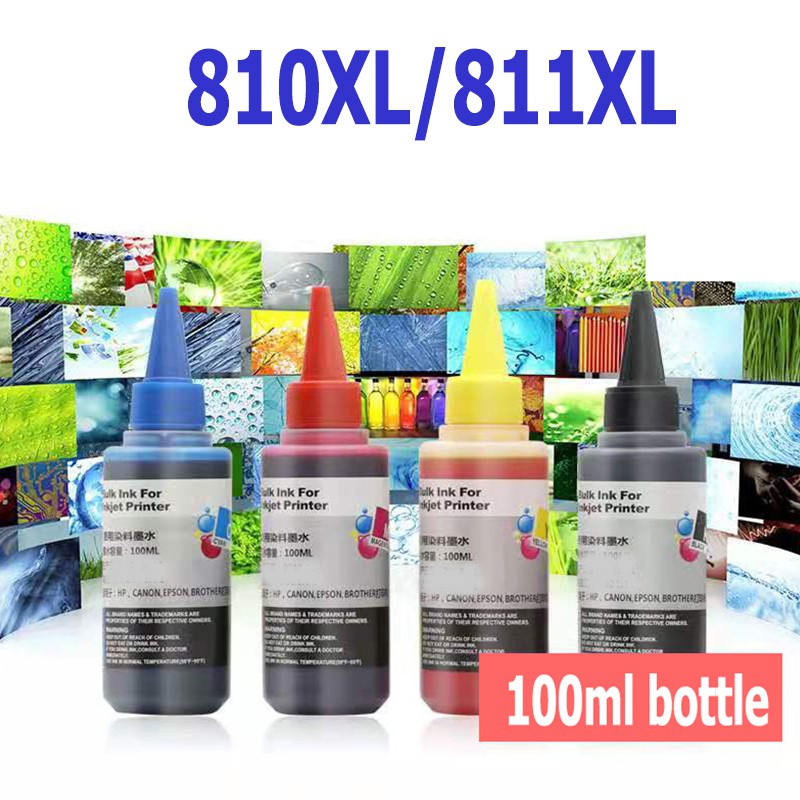 pg 810 cl 811 หมึก pg810 cl811 ดำ pg810xl cl811xl หมึกรีฟิลใช้ได้กับ  Canon iP2770 iP2772 MX328 MX33