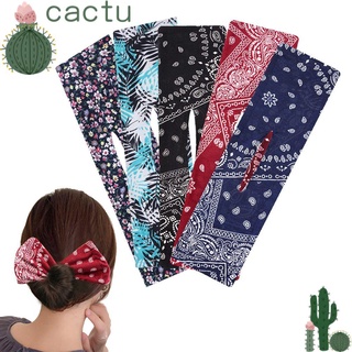 Cactu กิ๊บติดผม ประดับโบว์ สไตล์โบฮีเมียนวินเทจ สําหรับผู้หญิง DIY