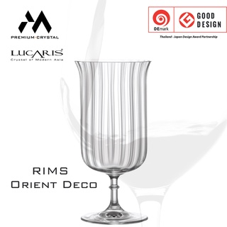 Lucaris แก้วค็อกเทล Rims Orient Deco ขนาด 340ml. 1ใบ