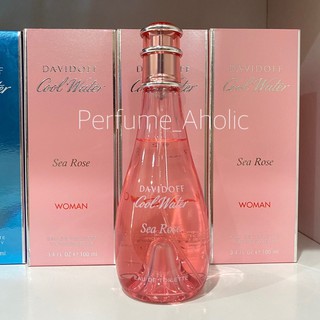 Davidoff cool water sea rose woman 100ml. (EDT) กล่องขายไม่มีซีล แท้ 100%