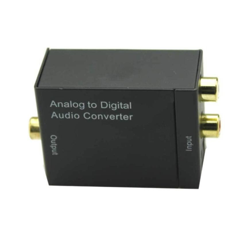 Analog To Digital Audio Converter (RCA/Optical & TOS Link) กล่องแปลงสัญญาน อนาลอค เป็นดิจิตอล (Black)