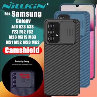 เคสโทรศัพท์มือถือ ลาย Nillkin CamShield สําหรับ Samsung Galaxy A13 A23 A33 A51 A71 F23 M23 F52 F62 M33 M54 M52 M53 M62