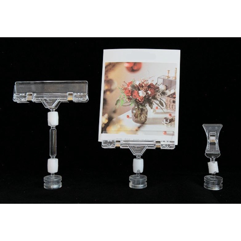 ที่หนีบป้ายราคาแบบฐานแม่เหล็ก ขนาด 8*12.5 ซม.ฐานกว้าง 2 ซม. (แพ็ค 5 ชิ้น) - รูปที่ 2