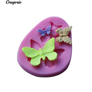 Gregorio 3D Butterfly Silicone Fondant เค้กสบู่ช็อกโกแลตเครื่องครัว Sugar Mold