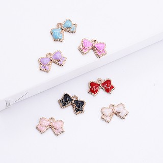 【พร้อมส่ง! ! ! 】D01 จี้โบว์ อัลลอย แฮนด์เมด ขนาดเล็ก สําหรับทําเครื่องประดับ ต่างหู สร้อยข้อมือ diy