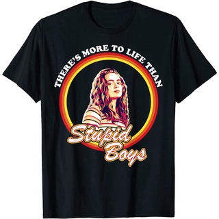 แขนสั้นcrew neckเสื้อยืด พิมพ์ลาย Netflix Stranger Things Max More To Life Than สําหรับเด็กผู้ชายS-XXXXL