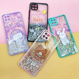 Case Samsung A22(4G) Oppo Reno 6 Pro Realme C11 C25 พร้อมส่งจากไทย!! เคส TPU ขอบสีกันกล้อง กากเพชรกริตเตอร์