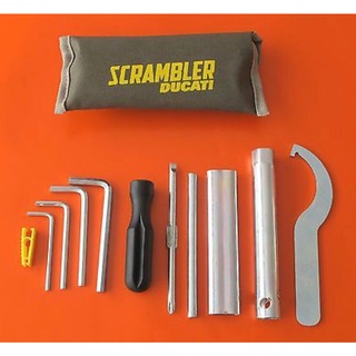 ชุดเครื่องมือประจำรถ Ducati Scrambler Tools รวม 11ชิ้น ใช้กับ Ducati or BigBike ได้ทุกรุ่น พกไว้อุ่นใจกว่า พร้อมส่งไวมาก