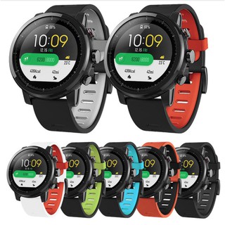 🔥🔥โปรรับปีใหม่ พร้อมส่งจากไทยส่งเร็ว ถูกที่สุด สายซิลิโคน แนวสปอร์ต  Amazfit ขนาด  22 mm 22mm พร้อมส่ง Pace Stratos